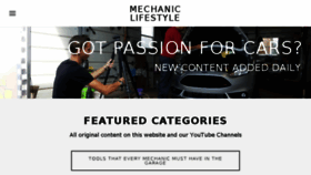 What Mechaniclifestyle.com website looked like in 2018 (5 years ago)