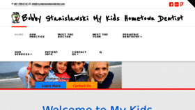 What Mykidshometowndentist.com website looked like in 2018 (5 years ago)