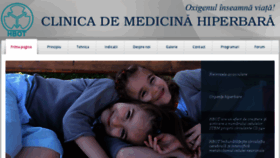 What Medicinahiperbara.ro website looked like in 2018 (5 years ago)