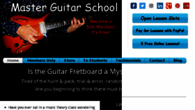 What Masterguitarschool.com website looked like in 2018 (5 years ago)