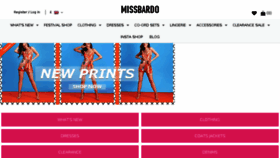 What Missbardo.com website looked like in 2018 (5 years ago)