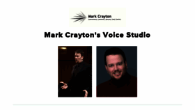 What Markcraytonsvoicestudio.schedulista.com website looked like in 2018 (5 years ago)