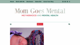 What Momgoesmental.com website looked like in 2018 (5 years ago)