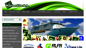 What Marinelite.gr website looked like in 2018 (7 years ago)