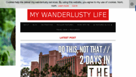 What Mywanderlustylife.com website looked like in 2018 (5 years ago)