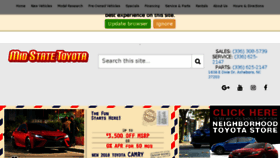 What Midstatetoyota.com website looked like in 2018 (5 years ago)