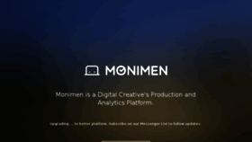 What Monimen.com website looked like in 2018 (5 years ago)