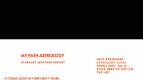 What Mypathastrology.com website looked like in 2018 (5 years ago)