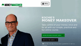 What Moneymakeover.com.au website looked like in 2018 (5 years ago)