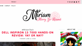 What Miriammerrygoround.com website looked like in 2018 (5 years ago)