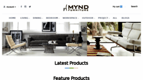 What Myndfurniture.com website looked like in 2018 (5 years ago)