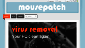 What Mousepatch.com website looked like in 2018 (7 years ago)