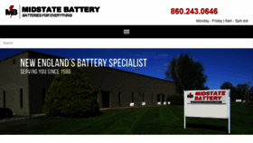 What Midstatebattery.com website looked like in 2018 (7 years ago)