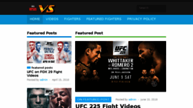 What Mmaversus.com website looked like in 2018 (5 years ago)