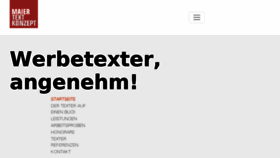 What Maiertext.de website looked like in 2018 (5 years ago)
