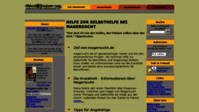 What Magersucht.de website looked like in 2018 (5 years ago)