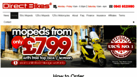 What Mopeds.co.uk website looked like in 2018 (5 years ago)