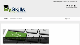 What Myskills.co.za website looked like in 2018 (5 years ago)