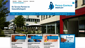 What Medilev-physio.de website looked like in 2018 (5 years ago)