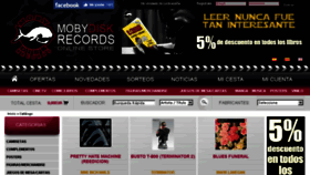 What Mobydiskrecords.es website looked like in 2018 (5 years ago)