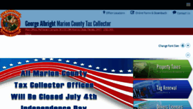 What Mariontax.com website looked like in 2018 (5 years ago)