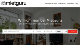 What Mietguru.at website looked like in 2018 (5 years ago)