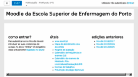 What Moodle.esenf.pt website looked like in 2018 (5 years ago)