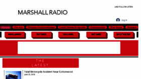 What Marshallradio.net website looked like in 2018 (5 years ago)