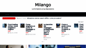What Milango.it website looked like in 2018 (5 years ago)