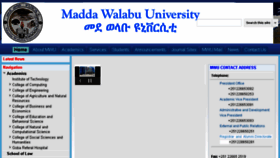 What Mwu.edu.et website looked like in 2018 (5 years ago)