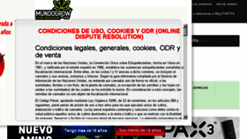 What Mundogrowshop.es website looked like in 2018 (5 years ago)