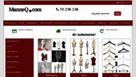 What Manneq.com website looked like in 2018 (5 years ago)
