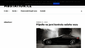 What Mbstation.cz website looked like in 2018 (5 years ago)