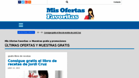 What Misofertasfavoritas.com website looked like in 2018 (5 years ago)