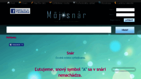 What Moj-snar.sk website looked like in 2018 (5 years ago)