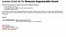 What Museen-ticket.de website looked like in 2018 (5 years ago)