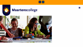 What Maartenscollege.nl website looked like in 2018 (5 years ago)