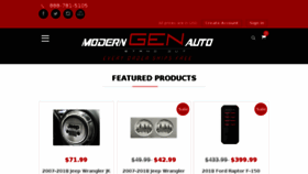 What Moderngenauto.com website looked like in 2018 (5 years ago)