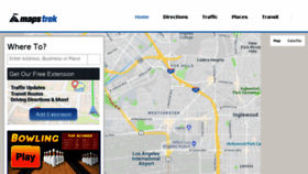 What Mapstrek.com website looked like in 2018 (5 years ago)