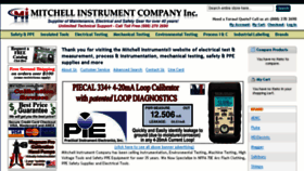 What Mitchellinstrument.com website looked like in 2018 (5 years ago)