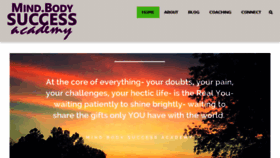 What Mindbodysuccessacademy.com website looked like in 2018 (5 years ago)
