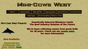 What Minicowswest.com website looked like in 2018 (5 years ago)