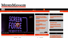 What Medienmanager.at website looked like in 2018 (5 years ago)