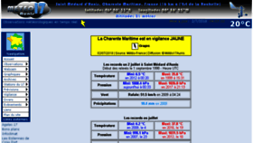 What Meteo17aunis.fr website looked like in 2018 (5 years ago)