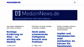 What Medizinnews.de website looked like in 2018 (5 years ago)