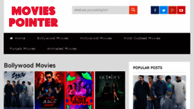 What Moviespointer.com website looked like in 2018 (5 years ago)
