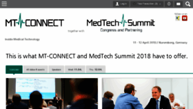 What Medtech-summit.com website looked like in 2018 (5 years ago)