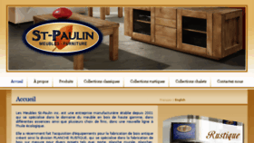 What Meublesstpaulin.com website looked like in 2018 (5 years ago)