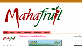 What Mahafruit.com website looked like in 2018 (5 years ago)