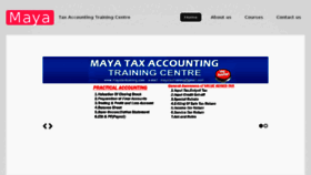 What Mayataxtraining.com website looked like in 2018 (5 years ago)